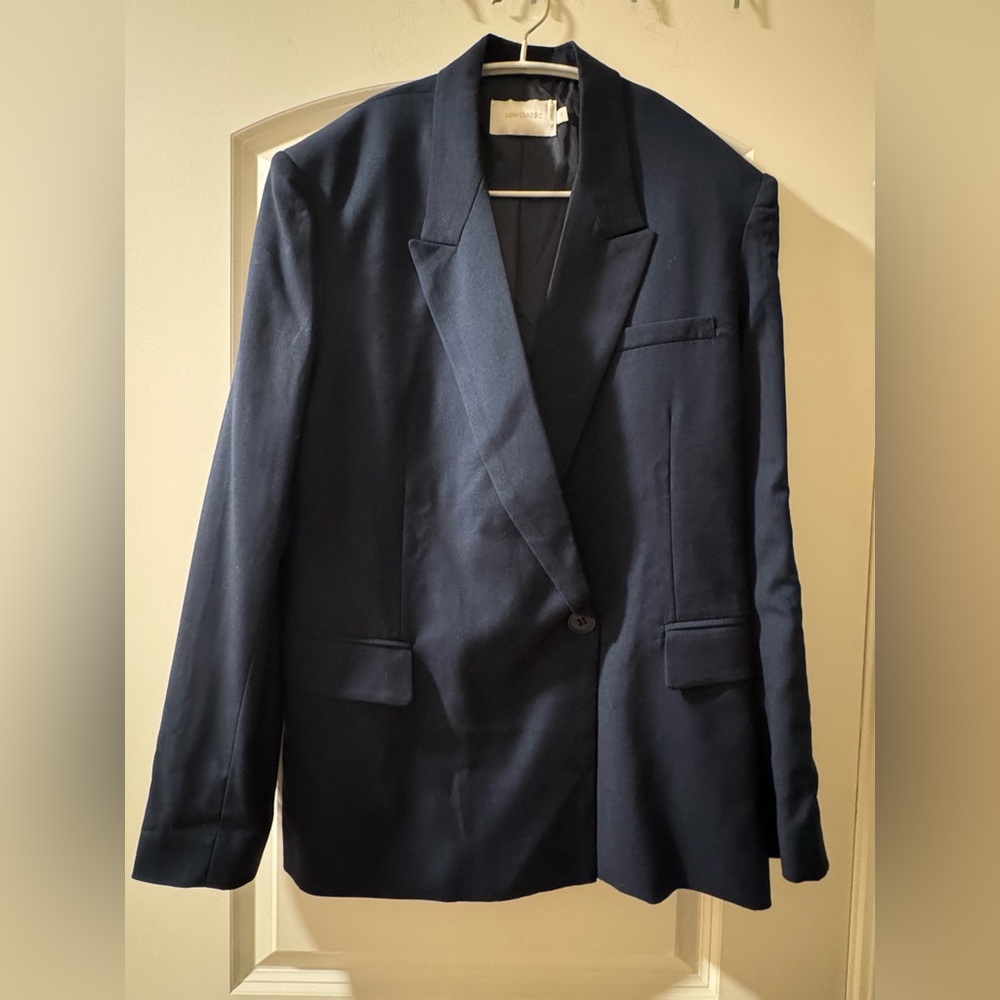 Low Classic Oversized Blazer in Navy